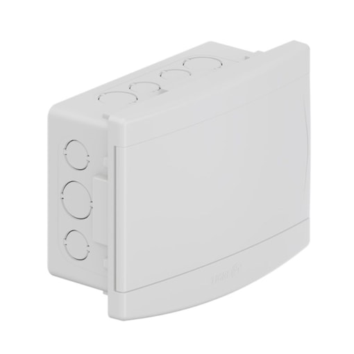 Quadro de Distribuição PVC Embutir Sem Barramento 6/8 Disjuntores Tigre Quadro de Distribuição PVC Embutir Sem Barramento 6/8 Disjuntores Tigre