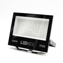 Refletor Led 100W 6500K Bivolt Preto LL-1199 LedBee R100B