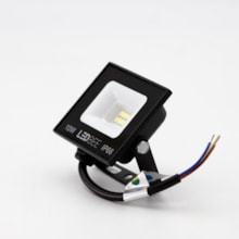 Refletor Led 10W 6500K Bivolt Preto LL-1196 LedBee R10B
