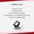 Refletor Led 10W 6500K Bivolt Preto LL-1196 LedBee R10B