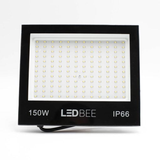 Refletor Led 150W 6500K Bivolt Preto LL-1201 LedBee R150B