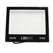 Refletor Led 200W 6500K Bivolt Preto LL-1200 LedBee R200B