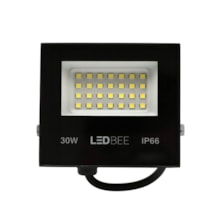 Refletor Led 30W 6500K Bivolt Preto LL-1267 LedBee R30B