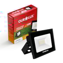 Refletor LED Slim 30W 6500K Bivolt Preto Ourolux  Refletor LED Slim 30W 6500K Bivolt Preto Ourolux