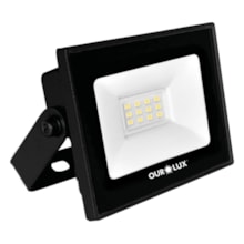 Refletor LED Slim 30W 6500K Bivolt Preto Ourolux  Refletor LED Slim 30W 6500K Bivolt Preto Ourolux