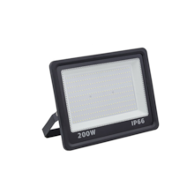 Refletor Led Slim Preto Bivolt 200W 6500K Gaya Refletor Led Slim Preto Bivolt 200W 6500K Gaya