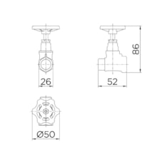 Registro Pressão 1400 Latão 1/2'' 20100500 Docol Registro Pressão 1400 Latão 1/2'' 20100500 Docol
