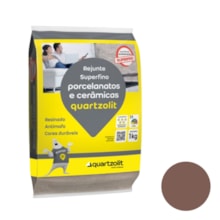 REJUNTE PORCELANATO MARROM CAFÉ 1KG QUARTZOLIT  REJUNTE PORCELANATO MARROM CAFÉ 1KG QUARTZOLIT