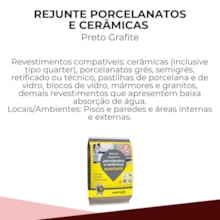 REJUNTE PORCELANATO PRETO GRAFITE 1KG QUARTZOLIT REJUNTE PORCELANATO PRETO GRAFITE 1KG QUARTZOLIT