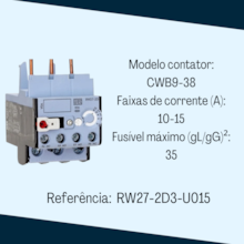 Rele Sobrecarga Térmico Az 10-15A RW27-2D3-U015 Weg Rele Sobrecarga Térmico Az 10-15A RW27-2D3-U015 Weg