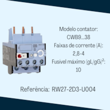 Rele Sobrecarga Térmico Az 2,8-4A RW27-2D3-U004 Weg Rele Sobrecarga Térmico Az 2,8-4A RW27-2D3-U004 Weg