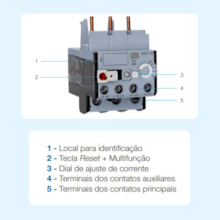 Rele Sobrecarga Térmico Az 4-6,3A RW27-2D3-U063 Weg Rele Sobrecarga Térmico Az 4-6,3A RW27-2D3-U063 Weg