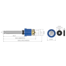 Reparo MVS Registro Pressão s/ Castelo Deca 1/2 e 3/4 010101 Blukit Reparo MVS Registro Pressão s/ Castelo Deca 1/2 e 3/4 010101 Blukit