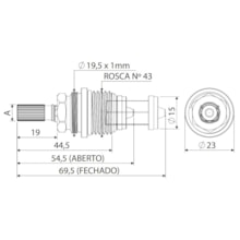Reparo MVS Torneira Tigre/Fabrimar 022004 Blukit