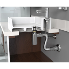 Sifão Universal com Copo Cromado Lavatório Blukit Sifão Universal com Copo Cromado Lavatório Blukit