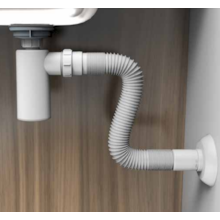 Sifão Universal com Copo para Lavatório Branco 7/8 Blukit Sifão Universal com Copo para Lavatório Branco 7/8 Blukit