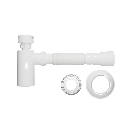 Sifão Universal com Copo para Lavatório Branco 7/8 Blukit Sifão Universal com Copo para Lavatório Branco 7/8 Blukit