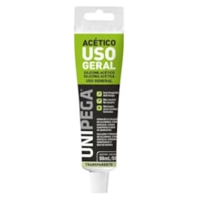 Silicone Acético Incolor Bisnaga Plástica 50ml Unipega Silicone Acético Incolor Bisnaga Plástica 50ml Unipega