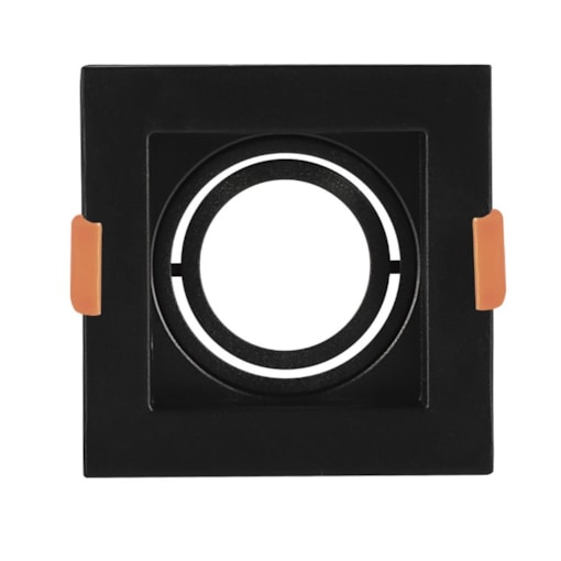 Spot Embutir Recuado Quadrado PAR20 Preto E27 ECO80327 Opus Spot Embutir Recuado Quadrado PAR20 Preto E27 ECO80327 Opus