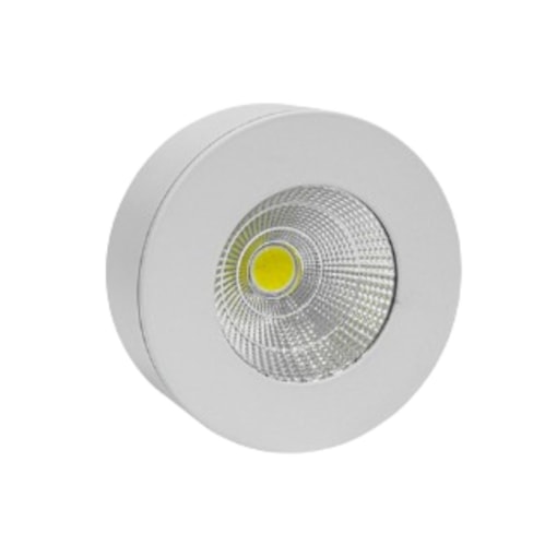 Spot LED Redondo Sobrepor Branco 5W 3000K Bivolt Opus