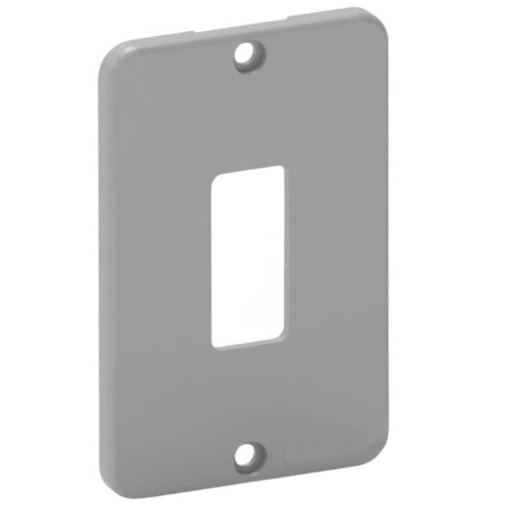 Tampa 1 Interruptor 1/2'' - 3/4'' Cinza Konextop Tampa 1 Interruptor 1/2'' - 3/4'' Cinza Konextop