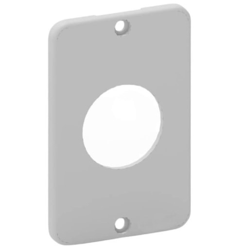 Tampa 1 Tomada Redonda 1/2'' - 3/4'' Branco Konextop Tampa 1 Tomada Redonda 1/2'' - 3/4'' Branco Konextop