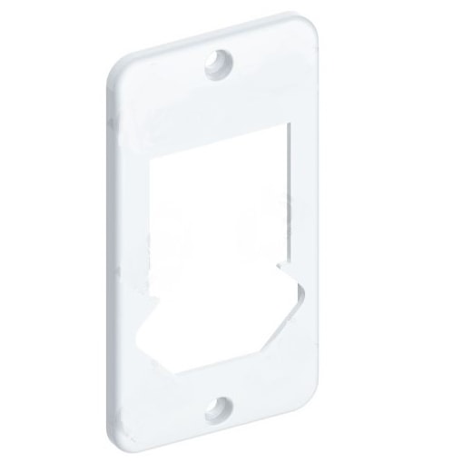 Tampa 2 Interruptores 1 Tomada Hexagonal 1/2'' - 3/4'' Branco Konextop Tampa 2 Interruptores 1 Tomada Hexagonal 1/2'' - 3/4'' Branco Konextop