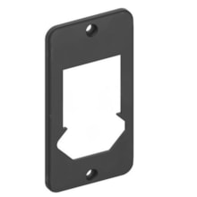 Tampa 2 Interruptores 1 Tomada Hexagonal 1/2'' - 3/4'' Preto Konextop Tampa 2 Interruptores 1 Tomada Hexagonal 1/2'' - 3/4'' Preto Konextop