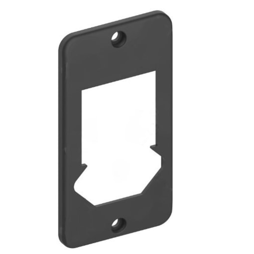 Tampa 2 Interruptores 1 Tomada Hexagonal 1/2'' - 3/4'' Preto Konextop Tampa 2 Interruptores 1 Tomada Hexagonal 1/2'' - 3/4'' Preto Konextop