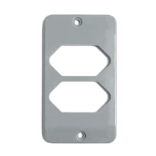 Tampa 2 Tomadas Hexagonal Horizontal 1/2'' - 3/4'' Cinza Konextop Tampa 2 Tomadas Hexagonal Horizontal 1/2'' - 3/4'' Cinza Konextop