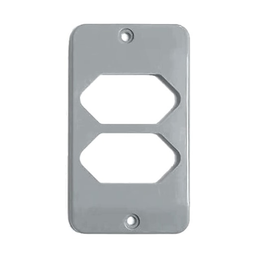 Tampa 2 Tomadas Hexagonal Horizontal 1/2'' - 3/4'' Cinza Konextop Tampa 2 Tomadas Hexagonal Horizontal 1/2'' - 3/4'' Cinza Konextop