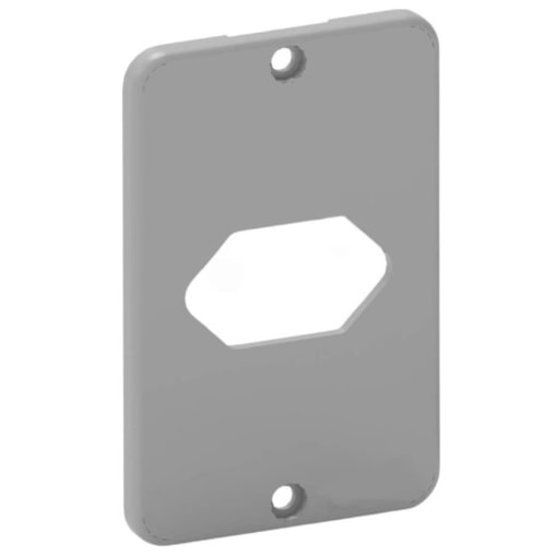 Tampa Tomada Hexagonal Horizontal 1/2'' - 3/4'' Cinza Konextop Tampa Tomada Hexagonal Horizontal 1/2'' - 3/4'' Cinza Konextop