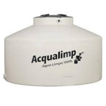 Tanque Polietileno Água Limpa Bege 1000L Acqualimp Tanque Polietileno Água Limpa Bege 1000L Acqualimp