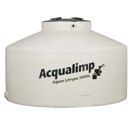 Tanque Polietileno Água Limpa Bege 1000L Acqualimp Tanque Polietileno Água Limpa Bege 1000L Acqualimp