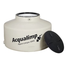Tanque Polietileno Água Limpa Bege 500L  Acqualimp Tanque Polietileno Água Limpa Bege 500L  Acqualimp