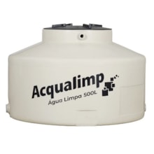 Tanque Polietileno Água Limpa Bege 500L  Acqualimp Tanque Polietileno Água Limpa Bege 500L  Acqualimp
