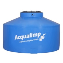 Tanque Polietileno Água Protegida Azul 1000L Acqualimp Tanque Polietileno Água Protegida Azul 1000L Acqualimp