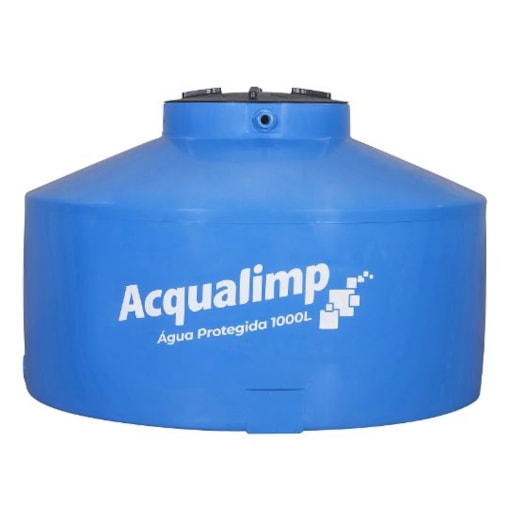 Tanque Polietileno Água Protegida Azul 1000L Acqualimp Tanque Polietileno Água Protegida Azul 1000L Acqualimp