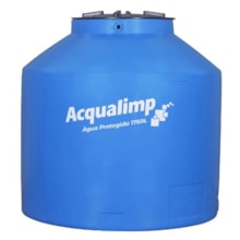 Tanque Polietileno Água Protegida Azul 1750L Acqualimp