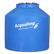 Tanque Polietileno Água Protegida Azul 1750L Acqualimp Tanque Polietileno Água Protegida Azul 1750L Acqualimp