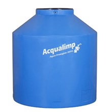 Tanque Polietileno Água Protegida Azul 2500L Acqualimp