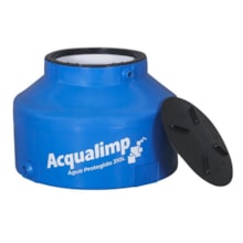 Tanque Polietileno Água Protegida Azul  310L Acqualimp