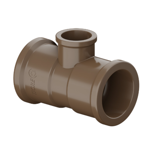 Te de Redução Soldável 50x40mm Tigre Te de Redução Soldável 50x40mm Tigre