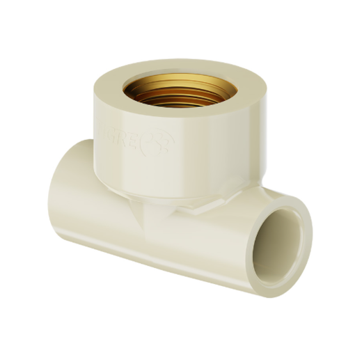 Tê de Transição Aquatherm 22mm x 3/4'' Tigre Tê de Transição Aquatherm 22mm x 3/4'' Tigre