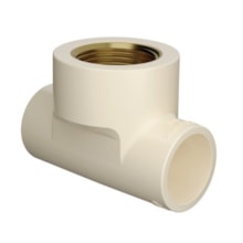 Tê de Transição CPVC Ultraterm 15mm x 1/2'' Krona Tê de Transição CPVC Ultraterm 15mm x 1/2'' Krona