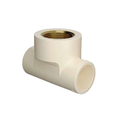 Tê de Transição CPVC Ultraterm 15mm x 1/2'' Krona Tê de Transição CPVC Ultraterm 15mm x 1/2'' Krona