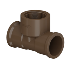 Te Soldável com Rosca na Bolsa Central 20mm x 1/2'' Tigre Te Soldável com Rosca na Bolsa Central 20mm x 1/2'' Tigre