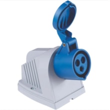 Tomada Sobrepor Industrial 2P+T 32A Azul 6H 220/250V Tramontina Tomada Sobrepor Industrial 2P+T 32A Azul 6H 220/250V Tramontina