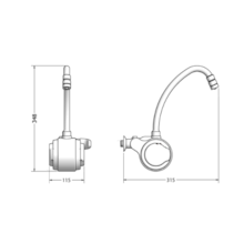 Torneira Elétrica Versátil Branca 220V 5500W Lorenzetti Torneira Elétrica Versátil Branca 220V 5500W Lorenzetti