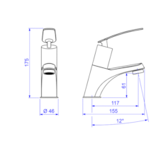 Torneira Lavatório Mesa Decamatic 1173.C.CONF Deca  Torneira Lavatório Mesa Decamatic 1173.C.CONF Deca